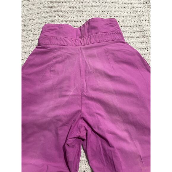 VTG Unionbay Barrel Leg Pants Button 100% Cotton Womens Sz 9 Pink *Discoloration - Picture 12 of 16